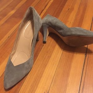 Gray suede 8.5 Kelly & Katie heels
